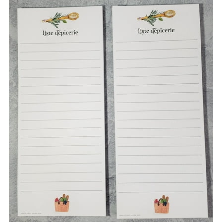 LISTE DEPICERIE Notepads - Set of 2