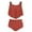 Red, variant on LEBONYARD Plus Size Tankini Bathing Suit for Women,Women's Ruffled Swimsuit Set Dark Blue S