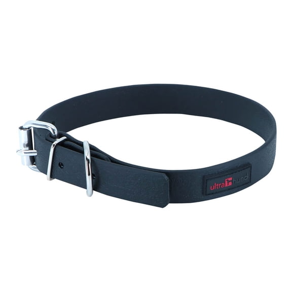 Ultrahund Play Regular Dog Collar 3/4" Wide, Fits 12.5" to 15.5" (Black)