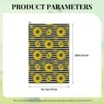 thumbnail image 4 of Kdxio Sunflowers On Black And White Stripes Pattern Golf Towel (24" X 16") with Carabiner Clip - The Convenient Golf Cleaning Towel, 4 of 8