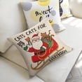 thumbnail image 5 of Cats for Everybody Christmaslinen throw pillowcase decoration pillowcase gifting preferred 20x20 inch cushion cover 2 sets sofa pillowcase sofa bedroom living room car, 5 of 8
