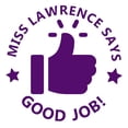 thumbnail image 1 of Printtoo Personalized Teachers Stamp Good Job! Teachers Name Self-Inking Rubber Stamp Appreciation Message For School Classroom & Homework Supplies,Purple - 30 x 30 mm, 1 of 6