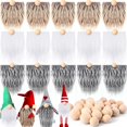 thumbnail image 2 of 15 Barbas de Gnomo para Manualidades Día de Pascua Tela de Piel Sintética Barbas de Gnomos Precortadas Hechas a Mano 30 Piezas Bolas de Madera para Halloween Navidad Día de San Valentín Día de la Inde, 2 of 4