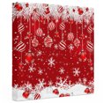 thumbnail image 2 of Ships Next Day Canvas Wall Art 10"x10", Christmas Red Wood Framed Canvas Print Painting, Snowflake Xmas Weeping Ball Winter Ready to Hang Small Picture Wall Decor for Home Kitchen Nursery Office, 2 of 9