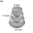 thumbnail image 2 of Travelwant Mini 3-Tier Cupcake Pudding Cookie Mold Chocolate Cake Mold Baking Pan Party Food Mould, Aluminum Alloy Multi Tier Cake Pan Baking Pan Nonstick, 2 of 7