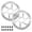 Silver, variant on BUCKLOS RT58 2PC Bike Disc Brake Rotors with 12 Bolts,140mm 160mm 180mm 203mm MTB Stainless Steel Bicycle Brake Rotor Fit for Mountain Bikes, Road Bikes, BMX (M5 Screws)