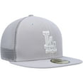 thumbnail image 3 of Men's New Era  Gray Los Angeles Dodgers 2023 On-Field Batting Practice 59FIFTY Fitted Hat, 3 of 5