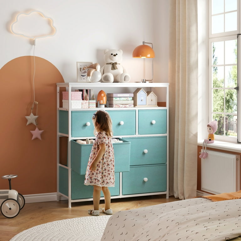 EnHomee Dresser for Bedroom with 7 Drawers TV Stand Dresser for