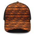 thumbnail image 3 of Leopard Print Baseball Cap Adjustable Size – Stylish Spliced Design Trucker Hat, Dad Hat with Full Print Front & Brim, Breathable Cotton Blend Snapback for Sports, Travel & Daily Wear, 3 of 3