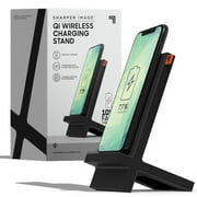 Sharper Image Qi Wireless Charging Stand, with 10W Fast Charger And Qi Certified Device Compatibility