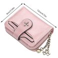 thumbnail image 2 of Cartera vintage plegable de piel sintética con ventana de identificación compacta para mujer, 2 of 5