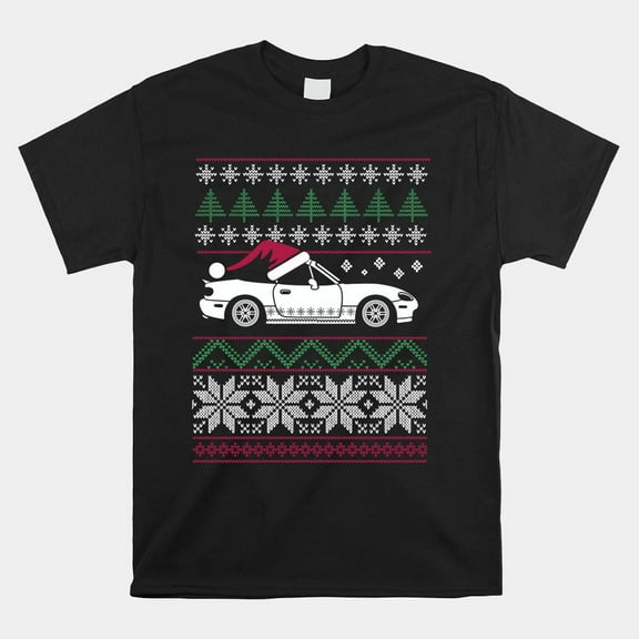 JDM Race Car Festive Holiday Auto Racing Graphic Unisex T-Shirt, up to size 5XL