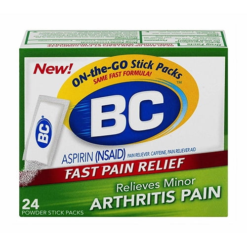 Bc Aspirin Fast Pain Relief Arthritis Strength Powder 24 Ea Walmart