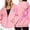 Pink, variant on Women's Zip Up Hoodie Long Sleeve Pullover Casual Cancer Awareness Sweatshirt with Pocket for Everyday Wear Comfort