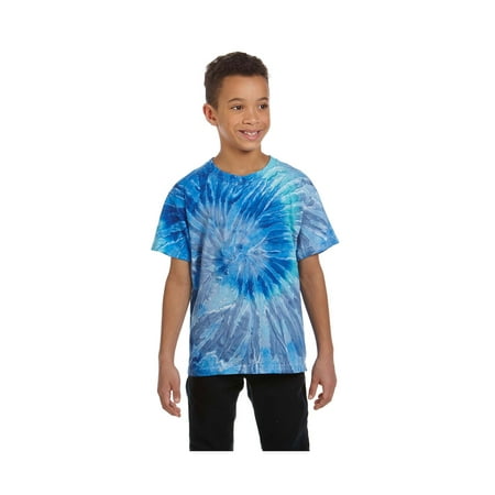 Tie Dye Big Boy's Heavyweight Crewneck T-Shirt, Style CD100Y