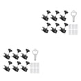 thumbnail image 3 of QualitChoice 6piece Durable Aluminum Door Lock - Universal And Multi-purpose Security Solution Window Lock Black 60*25*25mm 2Set, 3 of 6