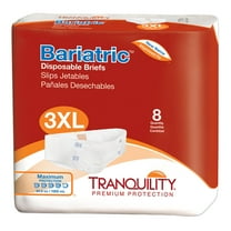 Tranquility Bariatric Adult Incontinence Brief 3X-Large Heavy Absorbency Bariatric, 2190, Maximum, 8 Ct