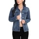 thumbnail image 3 of Chaqueta vaquera MISS MOLY para mujer con botones, manga larga, azul L, 3 of 5