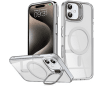 Entronix [Magnetic] Case Compatible with iPhone 17 – [Glossy] Color Back with Camera Frame Stand
