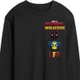 thumbnail image 3 of Marvel Deadpool & Wolverine - Logo And Icons - Men's Long Sleeve Graphic T-Shirt, 3 of 5