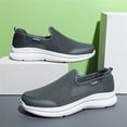 thumbnail image 4 of Men's Sneakers Under $25 Fashion Summer Men Sneakers Breathable Mesh Shallow Mouth Slip On Lightweight Casual Shoes Male Shoes(Grey,9), 4 of 8