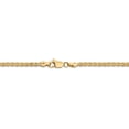 thumbnail image 4 of 14K Yellow Gold bracelet Spiga (Wheat) chain Flat 18 in 3 mm, 4 of 5