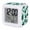 Turquoise, variant on Turquoise Marble Digital Alarm Clock for Bedrooms, Smart LED Alarm Clock with 7 Color Changing Night Light, Gold White Geometric Hexagon Modern Silent Wake Up Clocks for Sleep Study Cooking 3.2"x3.2"