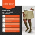 thumbnail image 5 of Core-Spun 20-30mmHg Moderate Graduated Compression Support Knee High Socks (Black, Medium), 5 of 7