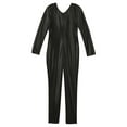 thumbnail image 7 of Aislor Kids Girls' Shiny Metallic Long Sleeves Full Length Gymnastics Dance Jumpsuit, 7 of 7