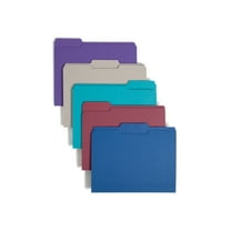 Smead® Color File Folders, Letter Size, 1/3 Cut, Jewel Tones, Box Of 100