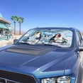 thumbnail image 2 of Binienty Funny Penguin Windshield Sun Shades 2-Piece Foldable Car Windshield Sun Shade Funny Sunshield Removable Automotive Accessories Reflect UV and Heat, 2 of 8