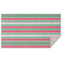 Red and Green Christmas Pattern Rectangle Tablecloth 60"x102",Waterproof Polyester Rectangle Table Cloth, Wipeable Spillproof Polyester Tablecloth for Dining, Camping, Indoor and Outdoor
