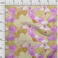 thumbnail image 3 of oneOone Cotton Cambric Brown Fabric Asian Japanese Floral Quilting Supplies Print Sewing Fabric By The Yard 42 Inch Wide, 3 of 5