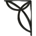 thumbnail image 4 of Ekena Millwork 2"W x 7 1/2"D x 10"H Versailles Wrought Iron Bracket, (Triple center brace), Antiqued Silver, 4 of 7
