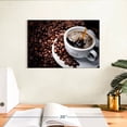 thumbnail image 3 of Elephant Stock Hot Black Coffee Wall Art - Horizontal Canvas Wall Art - Living Room Wall Decor - Food And Drink Canvas - White And Brown Decor - 12" x 8", 3 of 8