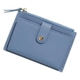 thumbnail image 2 of Cartera pequeña moderna Fernando Tarjetero de bolsillo con cremallera Azul, 2 of 8