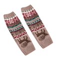 thumbnail image 3 of Kcolen Christmas Gifts Knitted Woolen Fawn Stack Snowflake Socks Thicken Foot Leggings Warmer Pile Christmas Cozy Thermal Calf-Length, 3 of 8