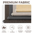 thumbnail image 6 of AOSKY Cordless Outdoor Roller Shades, 4'W x 6'H, UV Block Sunshades for Patio, Roll Up Blinds for Porch Pergola Balcony, Sesame, 6 of 11