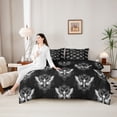 thumbnail image 4 of Feelyou Tribal Moth Bedding Comforter Set 7-Piece, Boho Skull Full Bedding Set, 4 of 7