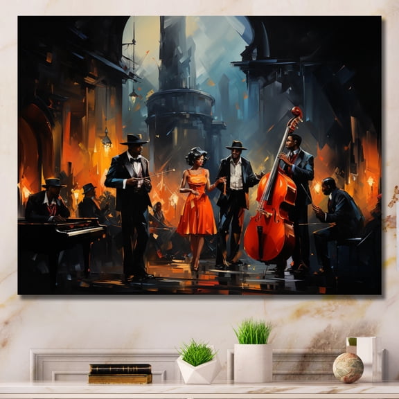 Designart "Harmonious Harlem Melodies III" African American Wall Art Living Room