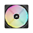 thumbnail image 3 of Corsair iCUE PC Cooling Fan, Black, QX140, 3 of 15