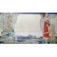 thumbnail image 2 of Frampton, Edward Reginald 14x9 White Modern Wood Framed Museum Art Print Titled - The Voice of Pan, 2 of 4