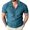 Lake Blue, variant on ZenCart Men's Zipper Lapel T-shirt Solid Color Short Sleeves Casual T-Shirt Loose Fit Summer Tee Shirt for Golfing Streetwear Beach Travel