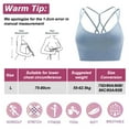 thumbnail image 3 of Women's Sports Underwear with Cross Back Pad Lace-up Sports Underwear Medium Support Yoga Underwear with detachable Cup, 3 of 5