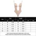thumbnail image 2 of Fajas Mujeres Body Shaper Bra Color Sólido Ahueca Hacia Fuera Sexy Body Sin Espalda Traje Diario Kuymtek Beige T XL para Mujer, 2 of 7