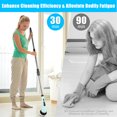 thumbnail image 4 of Electric Spin Scrubber, Cordless Power Scrubber with Extension Handle & 9 Replaceable Heads,Shower Cleaning Brush Household Tools for Bathroom & Tub & Tile Floor, 4 of 8