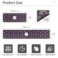 thumbnail image 3 of Yayeee Faucet Mat for Kitchen Sink 30" Diatomite Long Splash Guard Pad, Purple Flowers Pattern, 3 of 7