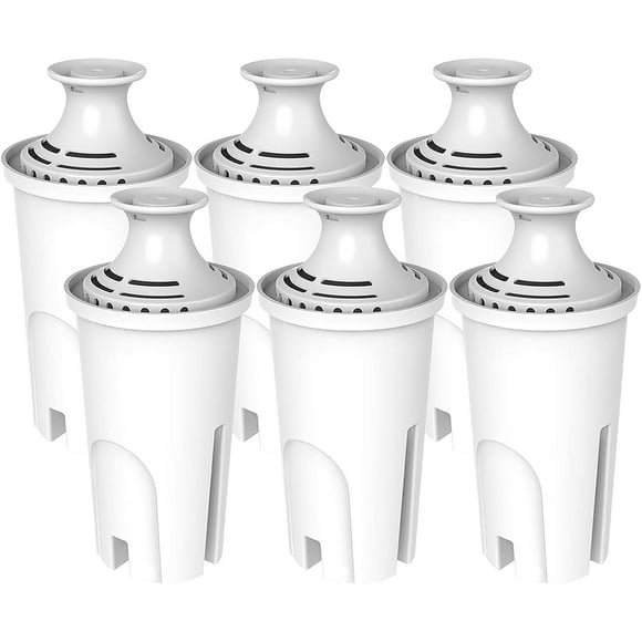 OB03 Replacement Filter for Brita Pitchers & Dispensers,Compatible with Standard OB03,Classic 35557,Mavea 107007,Grand,Lake,Capri,Wave,NSF Certified Pitcher Water Filter(Pack of 6)