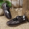 thumbnail image 5 of Xfvqtps Womens Casual Walking Sandals Closed Toe Sandals Hook and Loop Strap Hollow out Breathable Comfortable Shoes, 5 of 9