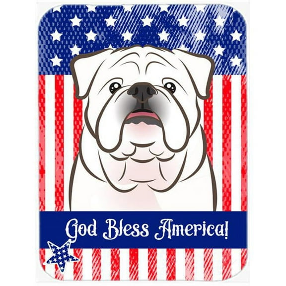 Carolines Treasures  White English Bulldog Mouse Pad